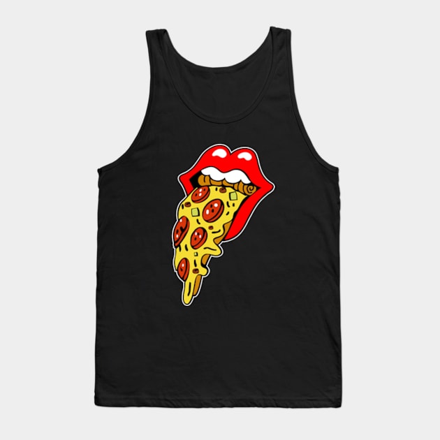 Paint It Pizza Tank Top by Three Meat Curry